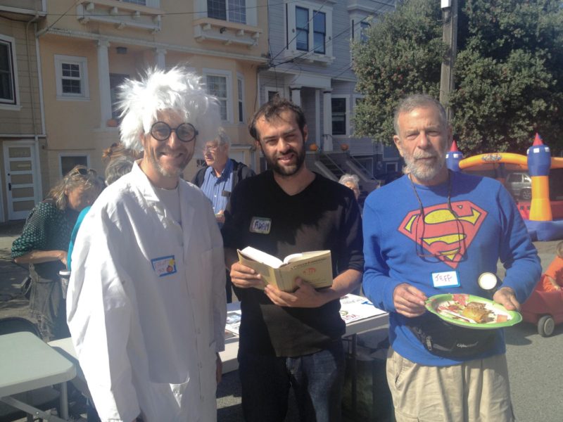 Me, center, with two of my neighbors, Elliot and Jeff.