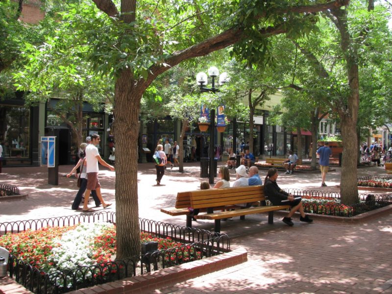 The Pearl Street Mall.