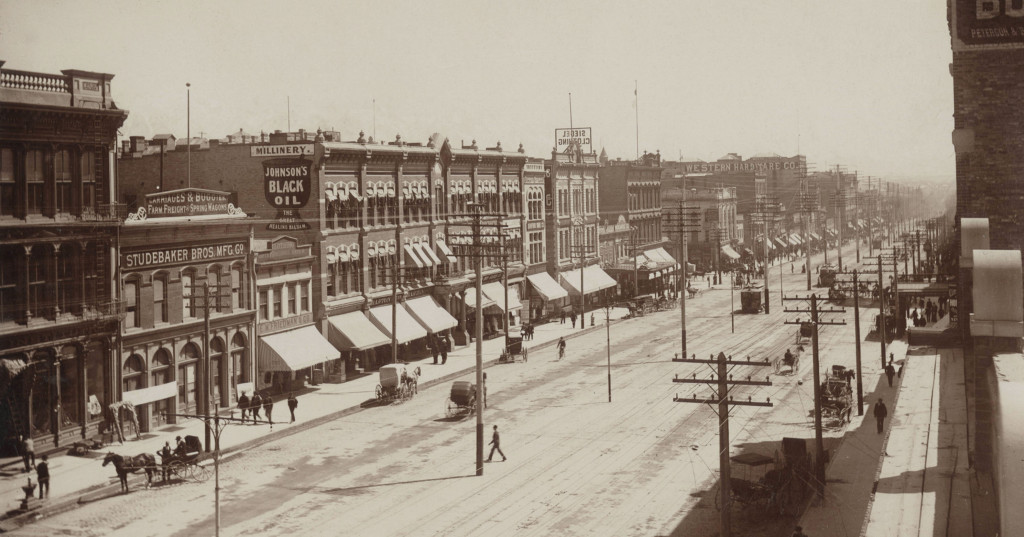 Main Street, Salt Lake City, circa 1890.