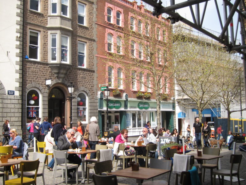 Market Square, the island of Guernsey, UK