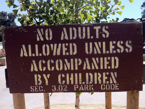 Koret playground sign