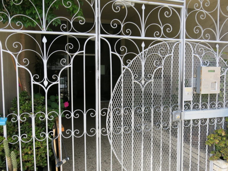 Irving apartment front gate