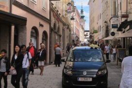 Salzburg, Austria, narrow street