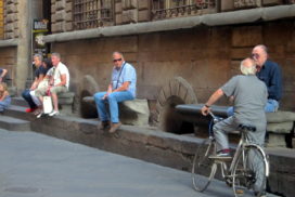 Lucca, Italy, older people