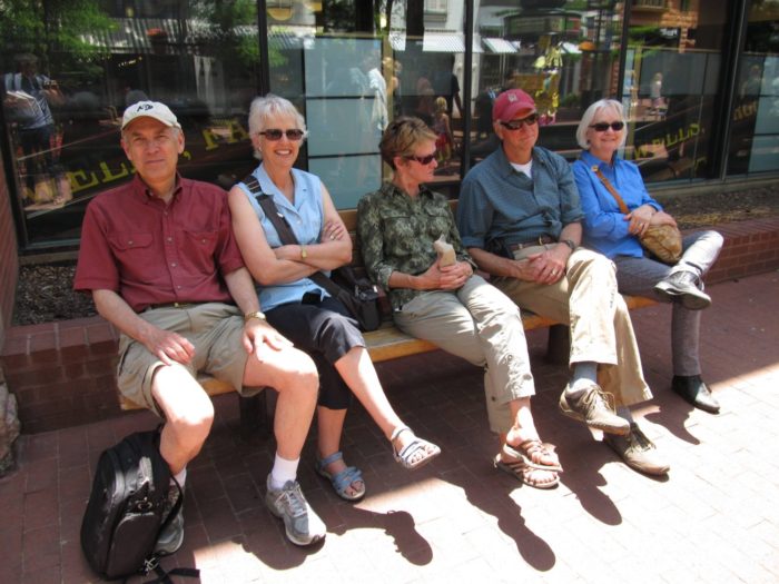 Pearl Street Mall Boulder Colorado older people