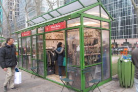 Winter Village kiosk, Bryant Park